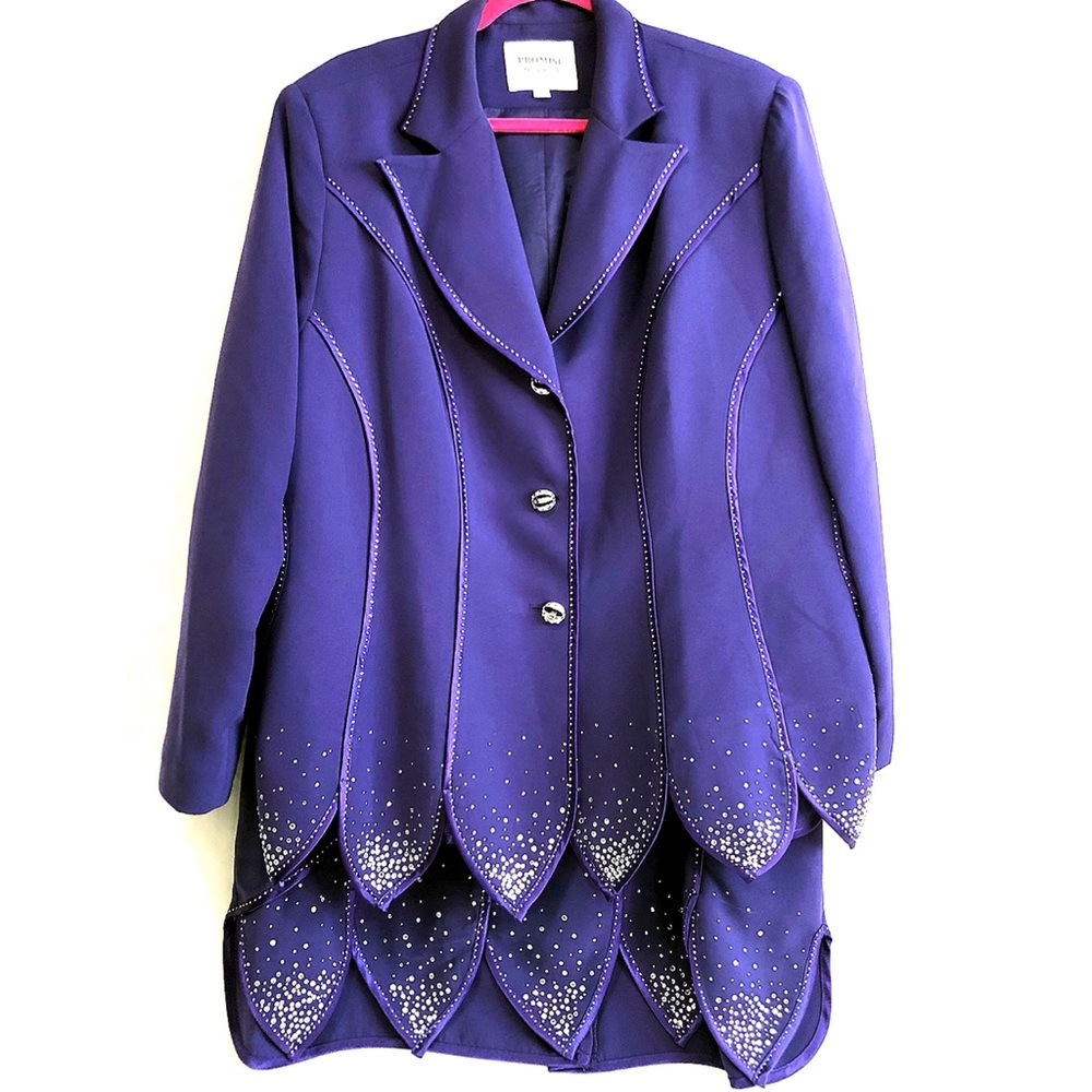 Promise New York Embellished 2-Piece Dress Suit